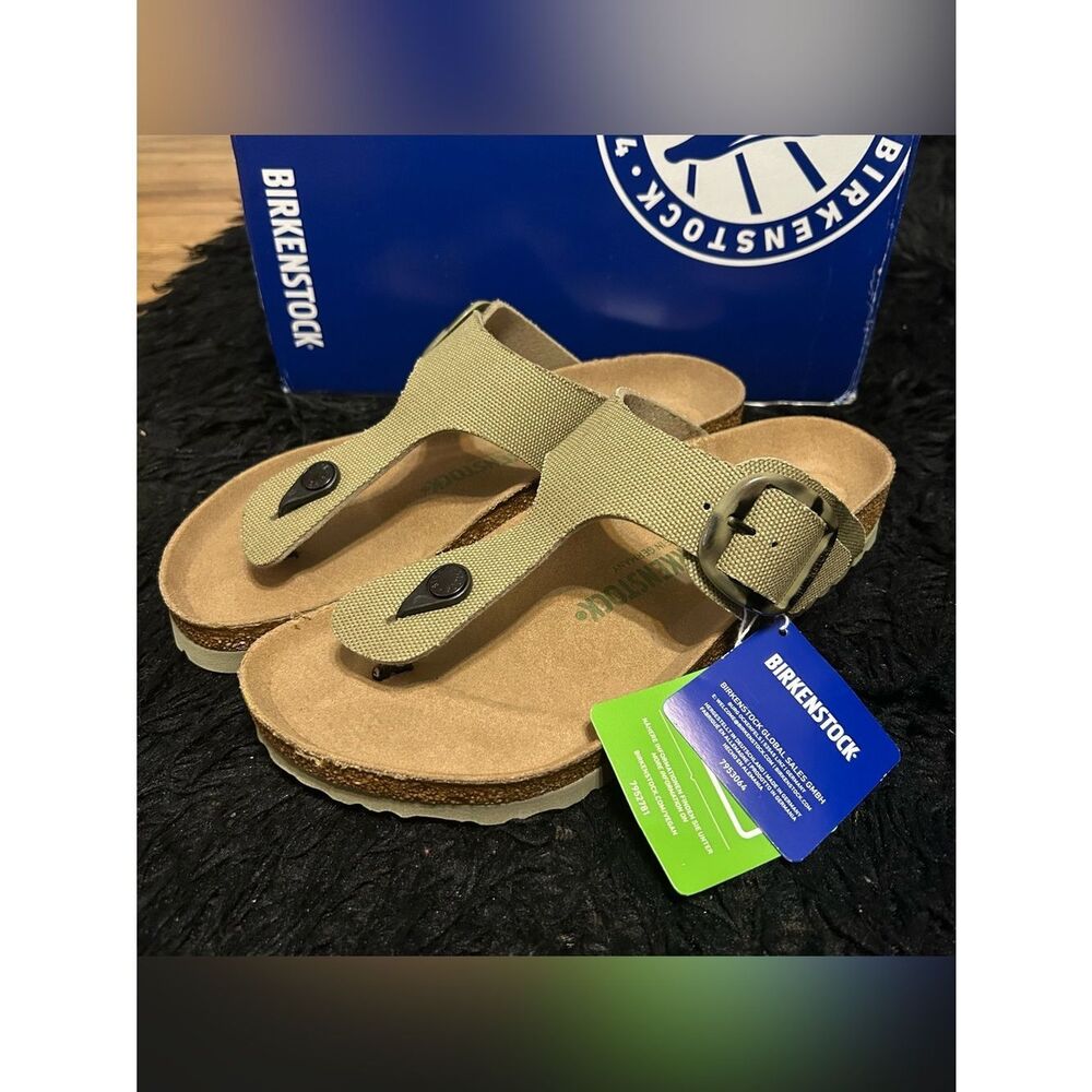 BIRKENSTOCK Gizeh green thong sandals shoes women’s eur 40 new